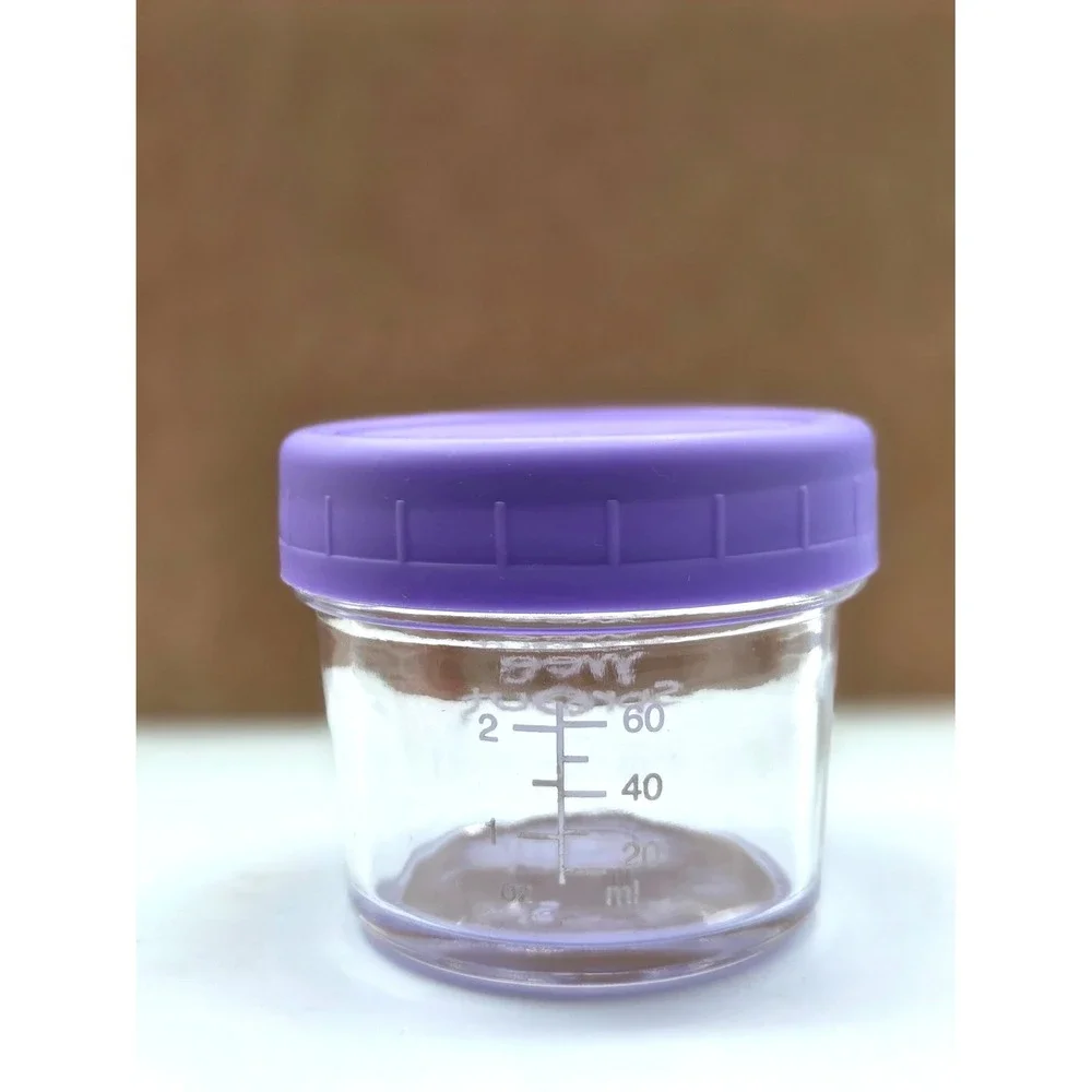 NEW Wee Sprout Glass Storage‎ 4 oz Baby Food Jars Set of 6 Multicolored Lids